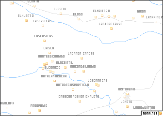 map of Cañote La Canoa